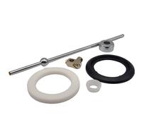 Schläfer 405310 | Tige excentrique universelle en laiton chromé pour siphon de drain escamotable, diam5 x 200 mm avec éponge et joints en caoutchouc pour les tailles 1 1/4"