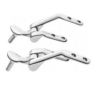 Schläfer 4538021 Lot de 2 charnières pour abattant de WC Conca Ideal Standard, kit de fixation pour abattant WC MDF, charnières de rechange en métal chromé avec vis passante et écrou papillon, set