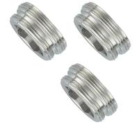 Schläfer 632513 | 3 adaptateurs pour robinet mâle/mâle, filetage M24 x 1/M22 x 1 extérieur, raccord, réduction M24 x 1 et x M22 x 1et en laiton chromé, compatible avec aérateur Neoperl