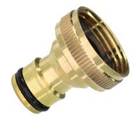 Schläfer 681002 | Raccord Portagomme Universel G 1/2" Ø 18,64 mm pour Robinet de Jardin, Connecteur Rapide en Laiton, Filetage Femelle, Étanchéité Parfaite, Made in Italy