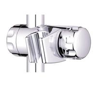 Schläfer 8126024 | Support Douchette Réglable pour Barre de Salle de Bain 22 mm, Gaine Coulissante Universelle en ABS Chromé, Fixation Solide Sans Outils, Compatible Pommeaux Standard