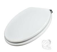 Schläfer - Abattant WC avec frein de chute - abattant WC en Mdf - Très grande résistance au poids, Siège de Toilette Forme O Universel 4655101 Trient Soft Close avec Charnières réglable- Blanc