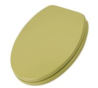 Schläfer - Abattant WC en bois Mdf Vert Mousse - Très grande résistance au poids, Siège de Toilette Forme O Universel 4638109 Weser, Abattant de Toilette avec Charnières en métal réglable