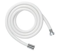 Schläfer Flexible de douche 150 cm Blanc, Silicone, Universel, Raccord Standard 1/2, Résistant à la Haute Pression et Température, 1 Pièce
