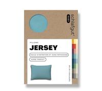 Schlafgut Easy Jersey taie d'oreiller 70x90 cm, Fait avec 100% Coton Super Doux, Fermeture éclair cachée, Ultra Doux et Respirant, certifié Oeko-Tex, Petrol Mid