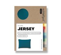 Schlafgut Easy Jersey taie d'oreiller 70x90 cm, Fait avec 100% Coton Super Doux, Fermeture éclair cachée, Ultra Doux et Respirant, certifié Oeko-Tex, Petrol Deep