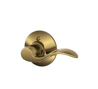 Schlage F170ACC609RH Acc 609 F170 Accent Poignée de porte factice décorative, projection de 6,9 cm x 11,4 cm de long, laiton antique, droit unilatéral non tournant