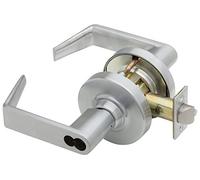 Schlage ND80JD RHO 626 (FSIC) Serrure cylindrique Classe 1 Série ND Classe 1, fonction Storerroom, cœur interchangeable pleine grandeur, design Rhodes, finition chrome satiné