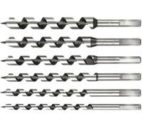 Schlangenbohrersatz 230mm, 6-teilig, 10 - 20mm, Perceuse à Bois, Forage Serpent