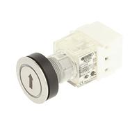 Schlegel 23.000.888 Éclairage Bouton Anneau, acier inoxydable, symbole Flèche de marquage, lumineux Sonde Contact donateurs 1 ouverture et fermeture à vis LED 24 V Blanc (Lot de 2)