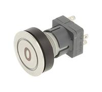 Schlegel 23.000.902 Bouton Anneau, acier inoxydable Éclairage, étiquette Icône 0, lumineux électronique Contact donateurs avec fonction Saut et 1 inverseur, LED 24 V Blanc (Lot de 2)