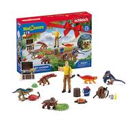 schleich DINOSAURS | Calendrier de l’Avent 2025 - 98984 | avec figurine articulée, 6 mini dinosaures, coffre au trésor et de nombreux accessoires | jouet dinosaure et idée cadeau dès 5 ans | 24 pièces