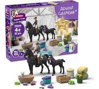 Schleich Calendrier de l'Avent Balade à cheval 99240 - Tori, jument et poulain arabes, 32 pièces