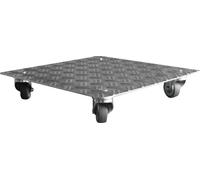 Schlögel Rouleau à fleurs Support Rouleau à plantes AluGrip-V200 jusqu'à 200 kg Intérieur Extérieur Tôle aluminium striée 5/6,5 500 x 500 mm