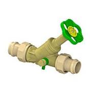 Schlösser d'écoulement libre Schlösser 0015872800001 DN 25, 28 mm, AG, avec purge, tige non montante