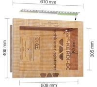 Schlüter® KERDI BOARD NLT Niches murales 508 x 305 x 89 RGB+ blanc (KB12NLTP4AE9)