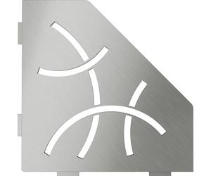 Schlüter SES2D6EB-E-S2 Plateau Curve 75x195x195x75mm en acier inoxydable brossé