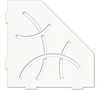 Schlüter SES2D6MBW-E-S2 Repose Curve 75x195x195x75mm Blanc brillant mat