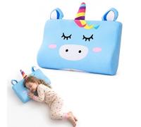 Schlummerkids Coussin original, pour enfant, pour une meilleure santé et une meilleure santé, ergonomique, coussin d'animaux kawaii, respirant et doux pour la peau, avec taie d'oreiller, licorne