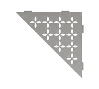 Schluter Systems SES1D5TSSG Étagère d'angle triangulaire Motif floral Gris pierre