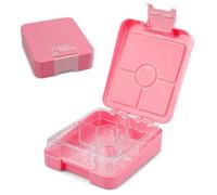 Boîte à goûter Schmatzfatz Easy pour enfants - Boîte bento compacte avec insert amovible à 4 compartiments, étanche, sans BPA et compatible lave-vaisselle, idéale pour la crèche et l'école.