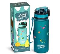 schmatzfatz Gourde Enfant 400 ml - Étanche avec Fermeture 1-Clic, Tritan Sans BPA et Sans Goût, Infuseur à Fruits, Anse de Transport, pour Crèche et École, Compatible Boissons Gazeuses