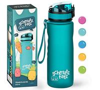 schmatzfatz Gourde Enfant 500 ml - Étanche et Sans BPA, avec Infuseur à Fruits, Design Transparent, pour le Sport, la Randonnée, l'École et la Salle de Sport