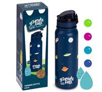 schmatzfatz Gourde Enfant Isotherme de 550 ml,Bouteille d'Eau Enfant Sport, Sans BPA et Anti Fuite pour Boissons Froides et Chaudes, Petite Fille Garcon en Acier Inoxydable