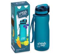 schmatzfatz Gourde Sport, Bouteille d'Eau Sport qui Garde l'Eau Froide, Gourdes pour Adultes, Enfants, Gourde en Plastique Sans BPA, Etanches pour Homme, Femme, Gourde dEau, Sans Paille, 800ml, Bleu