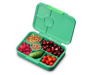 schmatzfatz Lite Boîte à repas pour enfants - Boîte à bento légère avec 4 à 6 compartiments, en Tritan sans BPA, étanche et lavable au lave-vaisselle, pour l'école, la crèche et les sorties