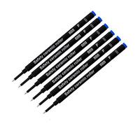 Schmidt Lot de 6 recharges pour stylo roller 888 à pointe fine bleue