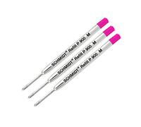 Schmidt P900 Parker Style Lot de 3 recharges pour stylo à bille Pointe moyenne Magenta