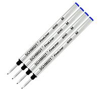 Schmidt: Recharge Fineliner (Avec Ressort) 6040, Couleur: Bleu, Lot de 4.