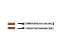 Schmidt: Recharge Rollerball Ceramic Tube Metal SRC 5888, Couleur: Bleu, Lot de 2.