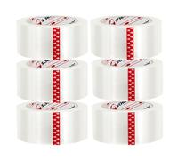 SCHMIDT security tools Lot de 6 rouleaux de ruban adhésif transparent de 100 m x 48 mm et 45 mm
