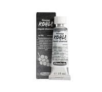 Schmincke - 18 755 006 - Charbon liquide noir pépins de raisin - 15 ml - Pour peinture au fusain, dessin au charbon et sous-peinture, végétalien