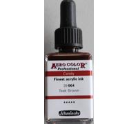 Schmincke : Aero Color Finest Acrylic Ink : 28ml : Candy Teak Brown