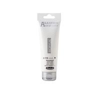 Schmincke - AKADEMIE® Acryl color, blanc minéral en tube de 120 ml, 23115012, peinture acrylique pour artistes, brillante, très résistante à la lumière et sans cadmium, pour la peinture acrylique, mixed media.