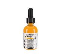 Schmincke - AKADEMIE® Acryl color INK, jaune indien, 50 ml, 23 226 024, encre acrylique pigmentée pour la peinture, l'écriture, l'aérographie.