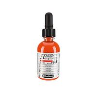 Schmincke - AKADEMIE® Acryl color INK, Orange, 50 ml, 23 230 024, encre acrylique pigmentée pour la peinture, l'écriture, l'aérographie.