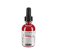 Schmincke - AKADEMIE® Acryl color INK, teinte rouge de cadmium foncé, 50 ml, 23 341 024, encre acrylique pigmentée pour la peinture, l'écriture, l'aérographie.