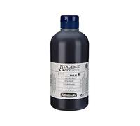 Schmincke - AKADEMIE® Acryl color, noir de bougie, 500 ml, 23 771 028, couleurs acryliques fines pour artistes, brillante, très résistante à la lumière et couvrante, combinable avec d'autres peintures acryliques, noir