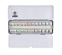 Schmincke Coffret aquarelle AKADEMIE – en métal, 24 nuances, 24 x 1/2 godets