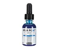 Schmincke - Aquarelle liquide AQUA DROP à base de pigments bleu cyan, flacon pipette 30 ml