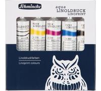 Schmincke aqua-LINOLDRUCK boîte de coloration 5 x 20 ml 82 005 097 Set de carton