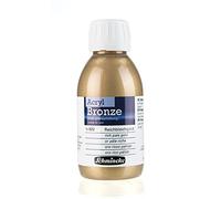 Schmincke - Bronze acrylique, or pâle riche, 150 ml, 15 822 020, pour effets métalliques brillants sur des tableaux acryliques, papier, toile, bois, métal, plastique, plâtre
