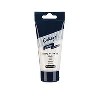 Schmincke - College® Linol, l'encre pour linogravure, blanc en tube de 75 ml, 39100013, à base d'eau, à faible odeur, résistante à la lumière, impression régulière.