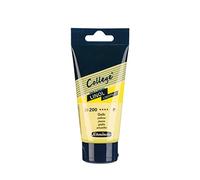 Schmincke - College® Linol, l'encre pour linogravure, jaune en tube de 75 ml, 39200013, à base d'eau, à faible odeur, résistante à la lumière, impression régulière.