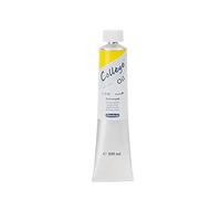 Schmincke - College® Oil, Jaune citron en tube de 200 ml, 31210015, Couleurs à l'huile pour artistes, pigments d'artistes éprouvés et huiles végétales naturelles, bonne résistance à la lumière.