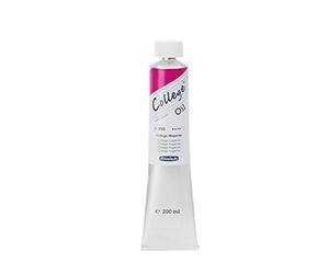 Schmincke - College® Oil, Magenta College en tube de 200 ml, 31350015, Couleurs à l'huile pour artistes, pigments d'artistes éprouvés et huiles végétales naturelles, bonne résistance à la lumière.